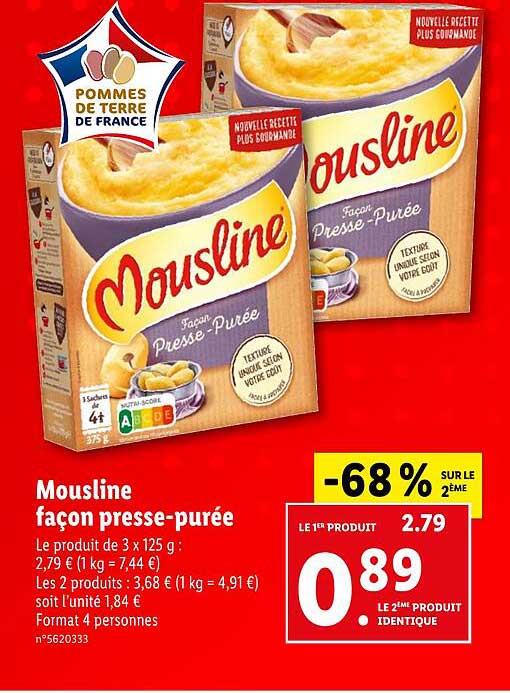 mousline façon presse-purée