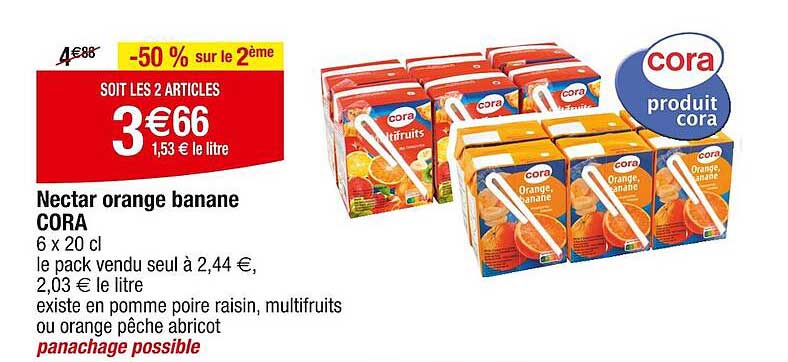 Nectar Orange Banane Cora