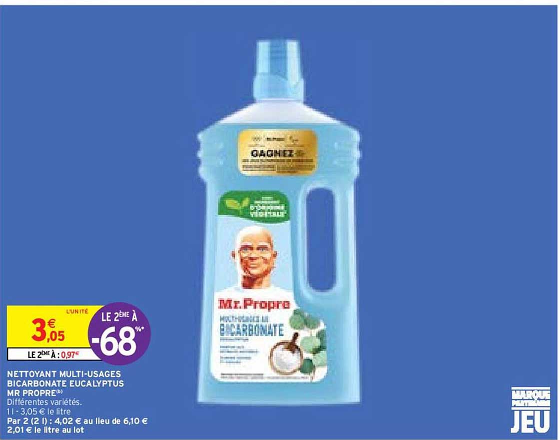 nettoyant multi-usages bicarbonate eucalyptus mr propre