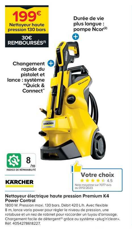 nettoyeur électrique haute pression premium k4 power control kärcher