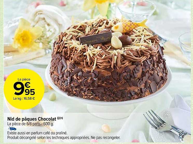 nid de pâques chocolat