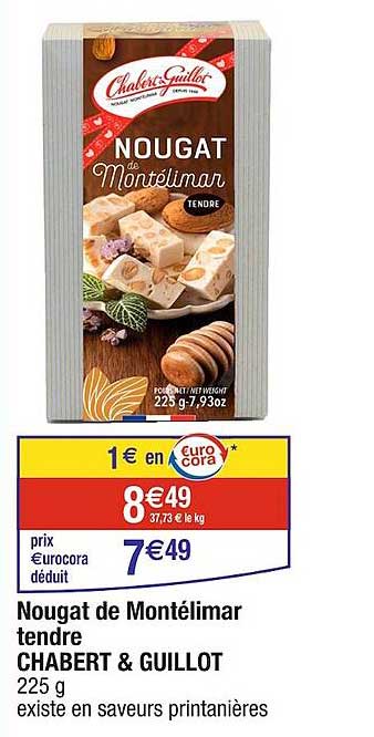 nougat de monélimar tendre chabert & guillot