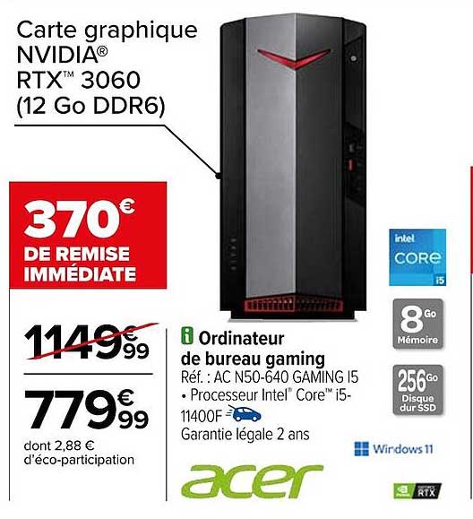 Ordinateur De Bureau Gaming Acer