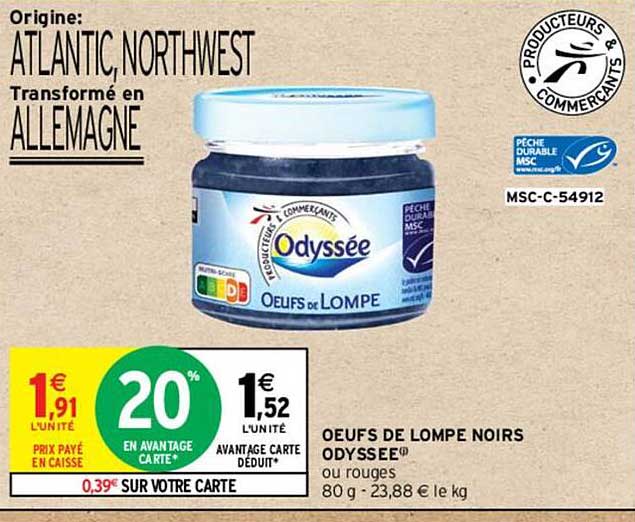 œufs de lompe noirs odyssée