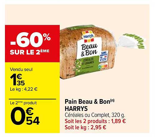 pain beau & bon harrys