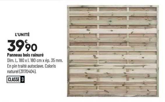 panneau bois rainuré