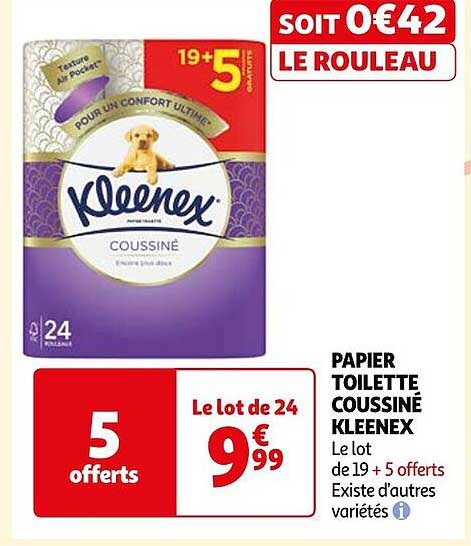 Papier Toilette Coussiné Kleenex