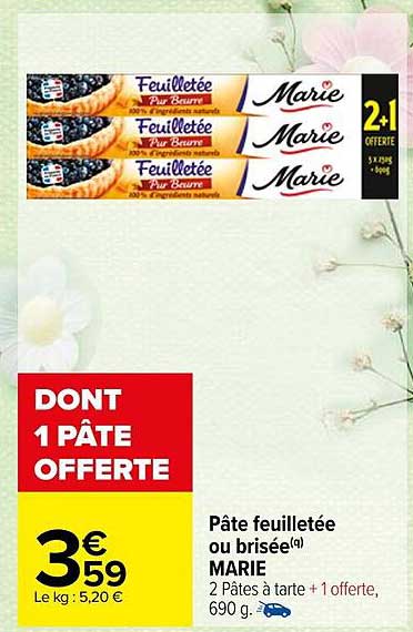 Pâte Feuilletée Ou Brisée Marie