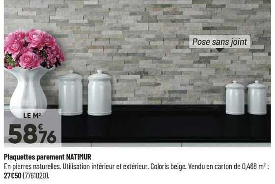 Plaquettes Parement Natimur