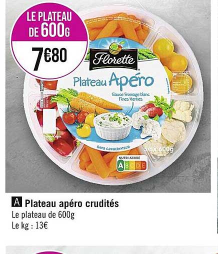 Plateau Apéro Crudités