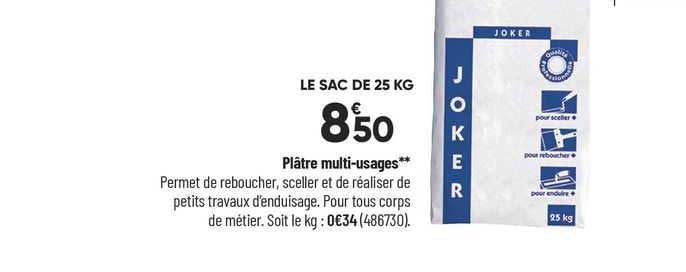 plâtre multi-usages joker