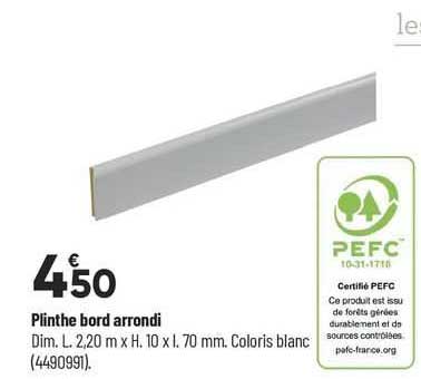 plinthe bord arrondi