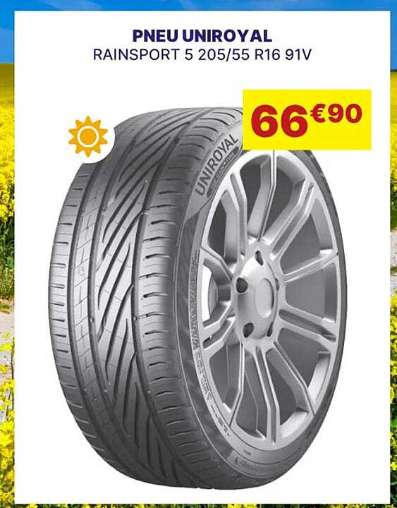 pneu uniroyal rainsport 5 205/55 r16 91v