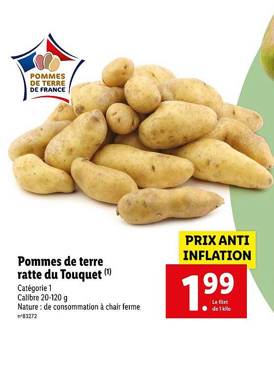 Pommes De Terre Ratte Du Touquet