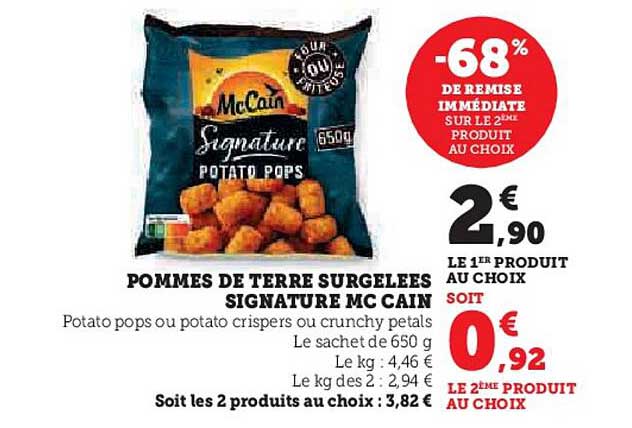 Pommes De Terre Surgelées Signature Mc Cain