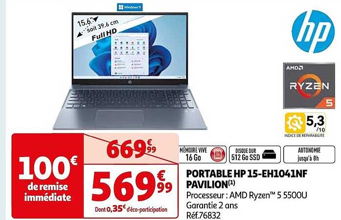 portable hp 15-eh1041nf pavillon