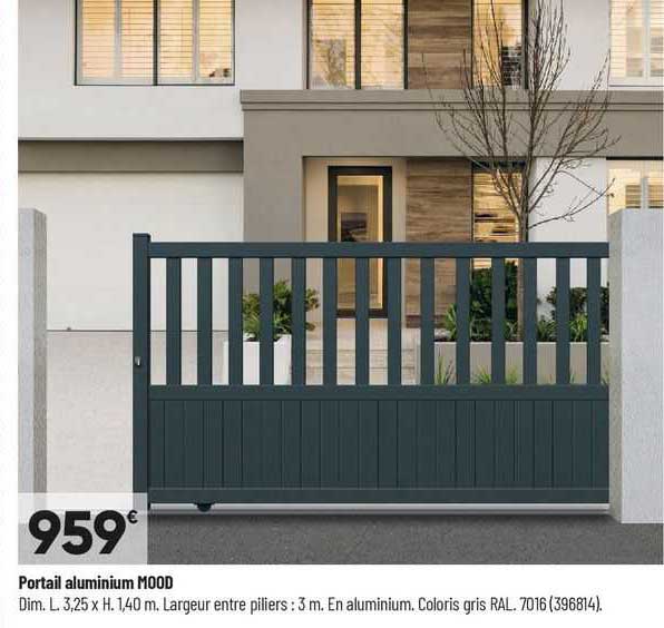 portail aluminium mood