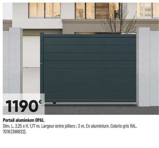 portail aluminium opal