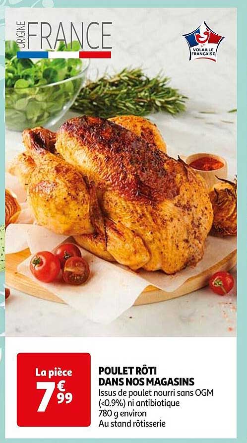 poulet rôti dans nos magasins