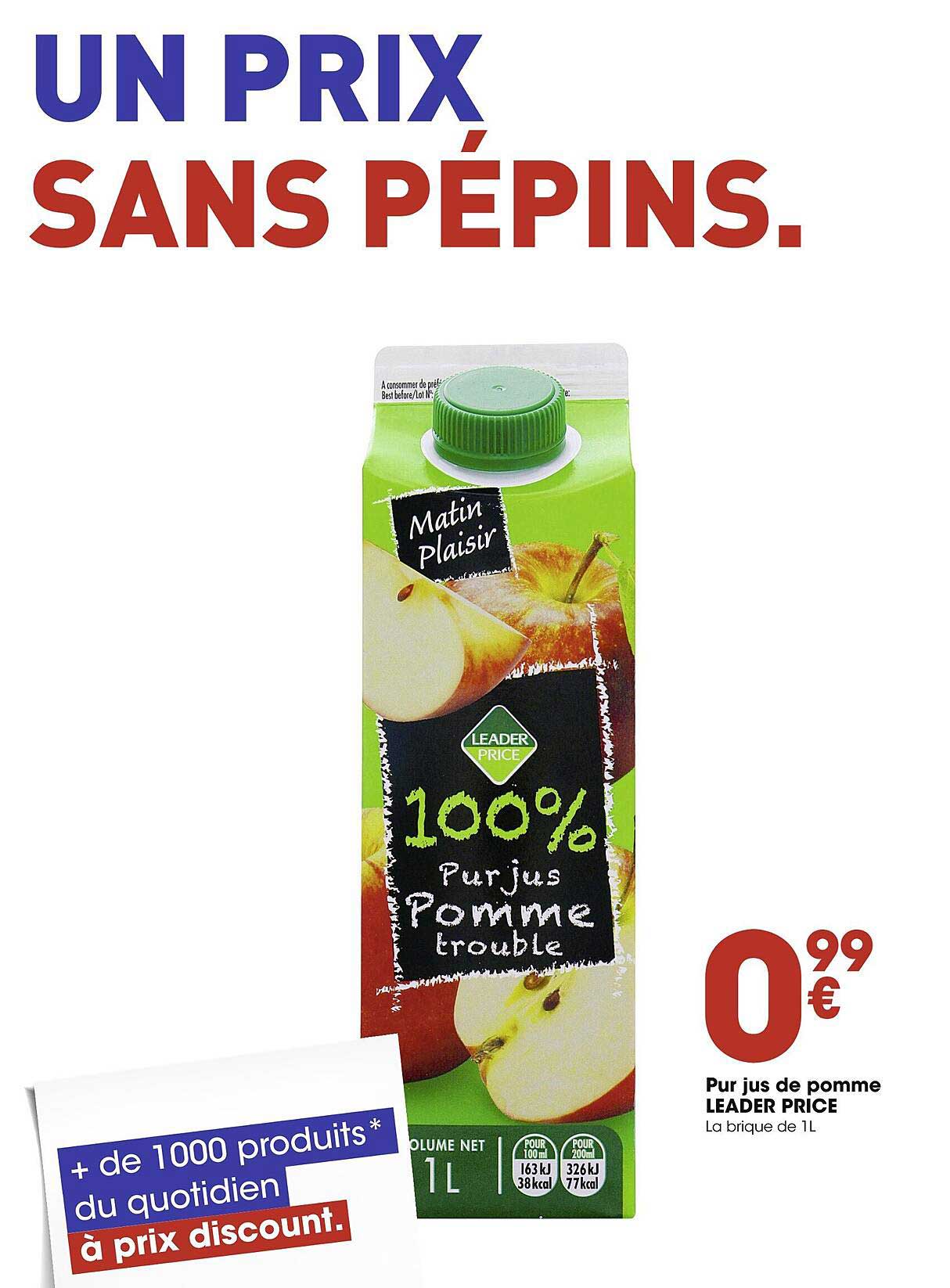 Pur Jus De Pomme Leader Price