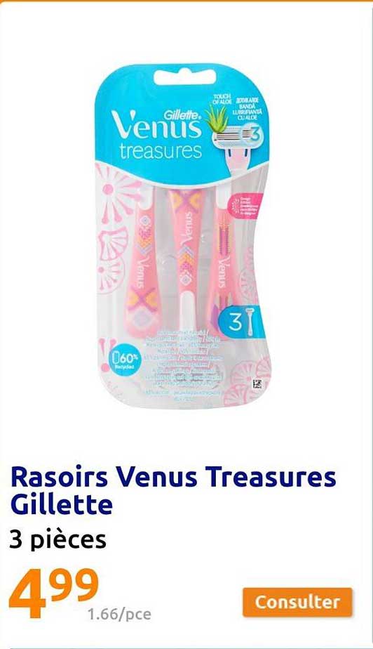 rasoirs venus treasures gillette