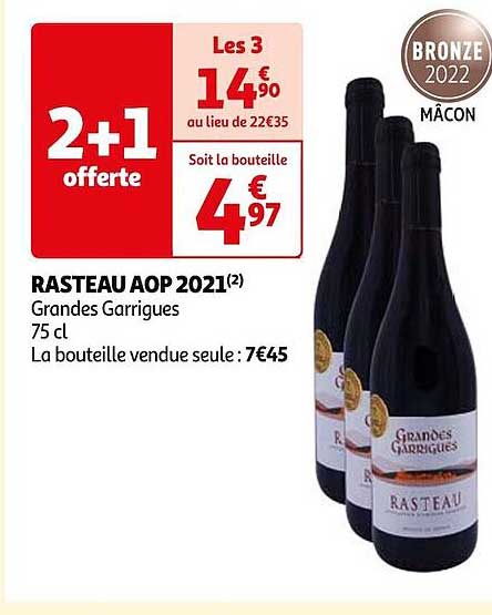 rasteau aop 2021 grandes garrigues