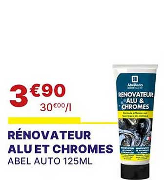 rénovateur alu et chromes abel auto