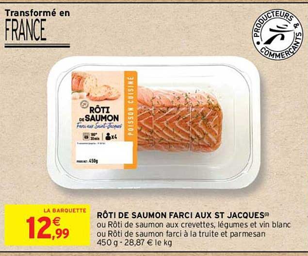 rôti de saumon farci aux st jacques