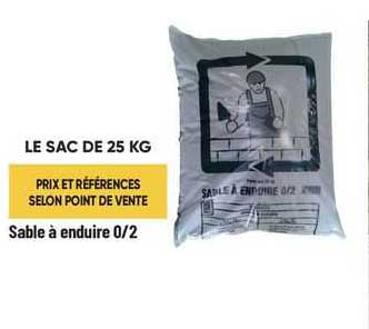 sable à enduire 0/2