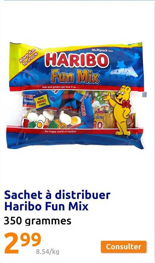 sachet à distribuer haribo fun mix