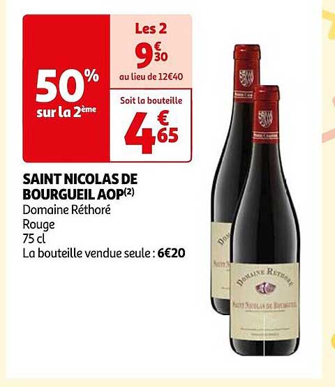 saint nicolas de bourgueil aop domaine réthoré rouge
