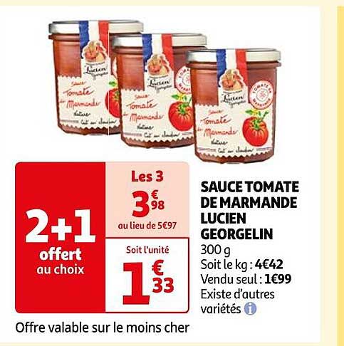 sauce tomate de marmande lucien georgelin