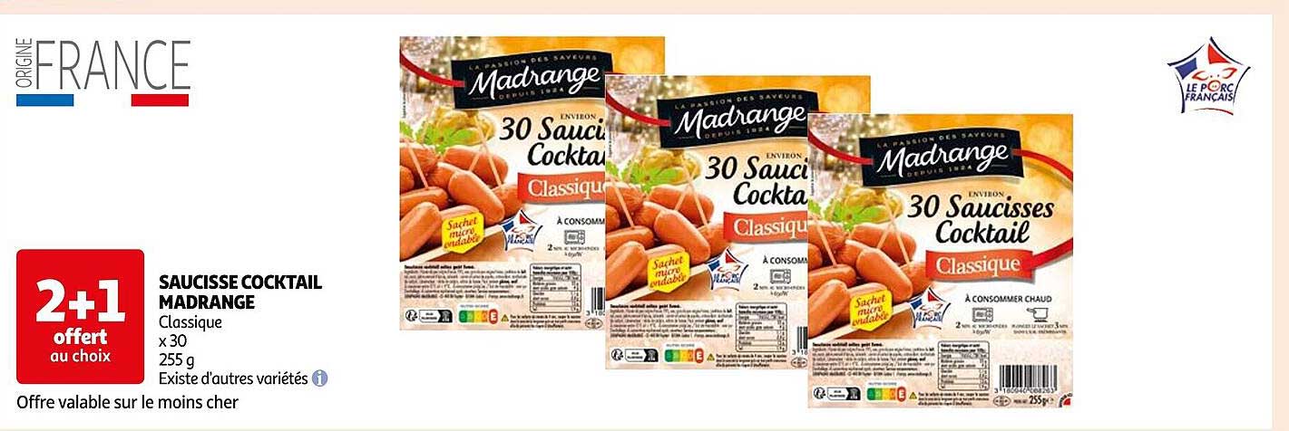 Saucisse Cocktail Madrange