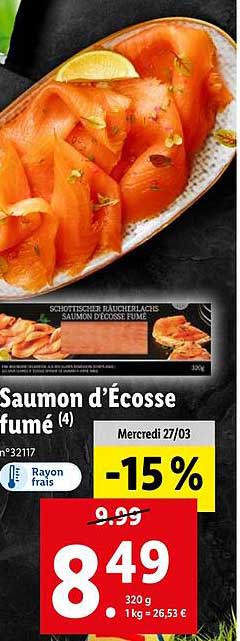 saumon d'écosse fumé