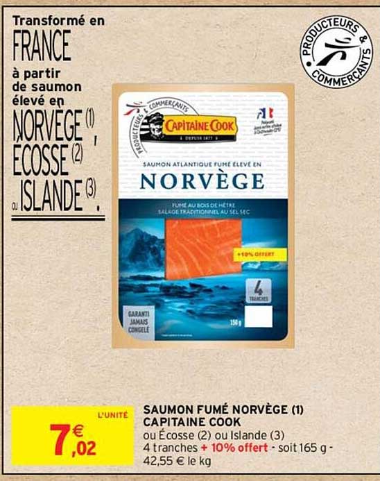 saumon fumé norvège capitaine cook