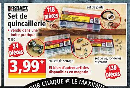 set de quincaillerie kraft werkzeuge
