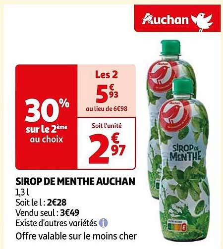 Sirop De Menthe Auchan