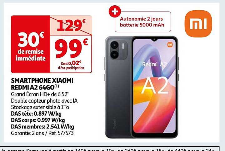 Smartphone Xiaomi Redmi A2 64go