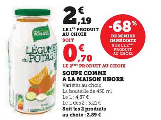 Soupe Comme à La Maison Knorr