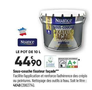 sous-couche fixateur façade nuance
