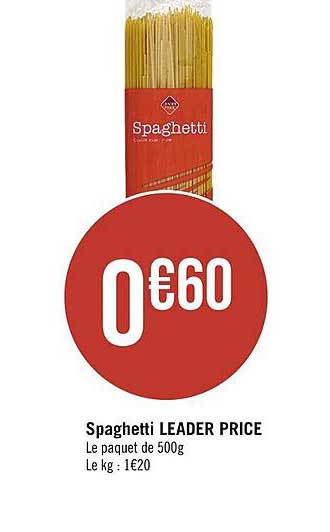 spaghetti leader price