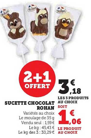 sucette chocolat rohan