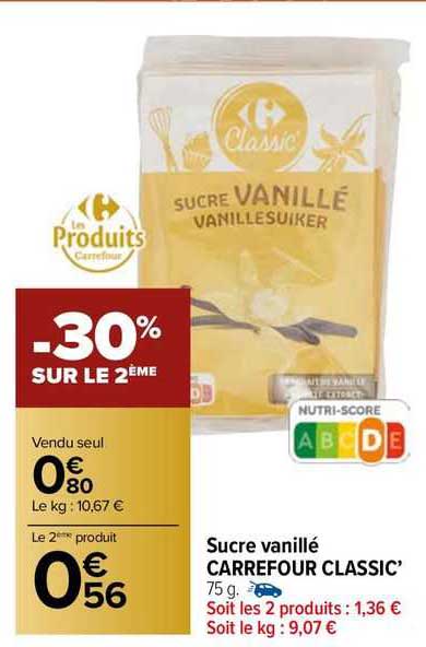 Sucre Vanillé Carrefour Classic'