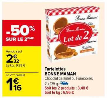 tartelettes bonne maman