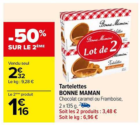 tartelettes bonne maman
