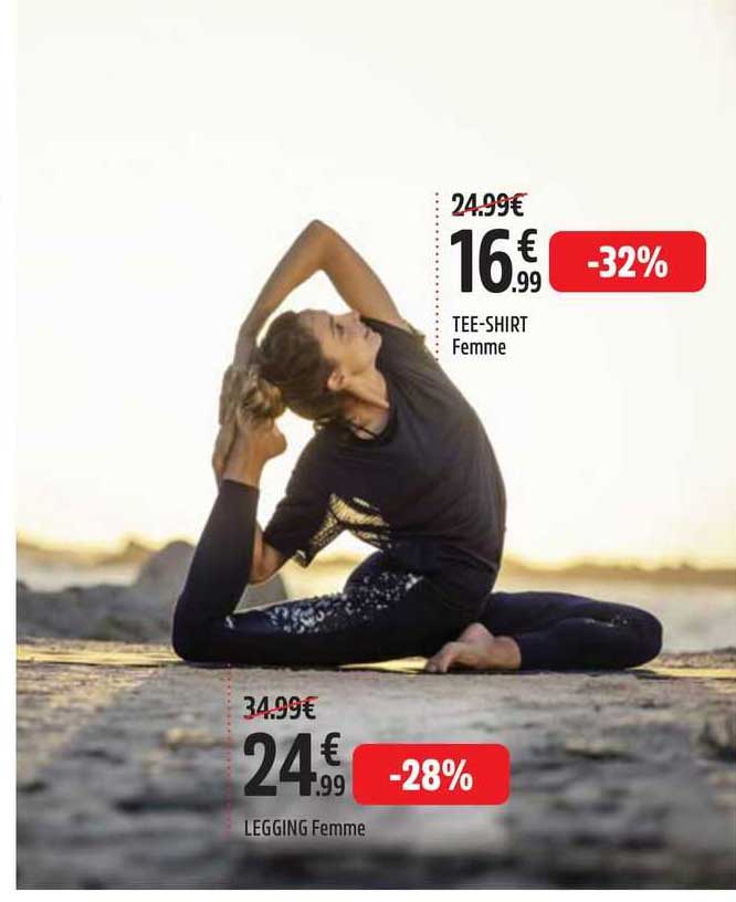tee-shirt femme, legging femme
