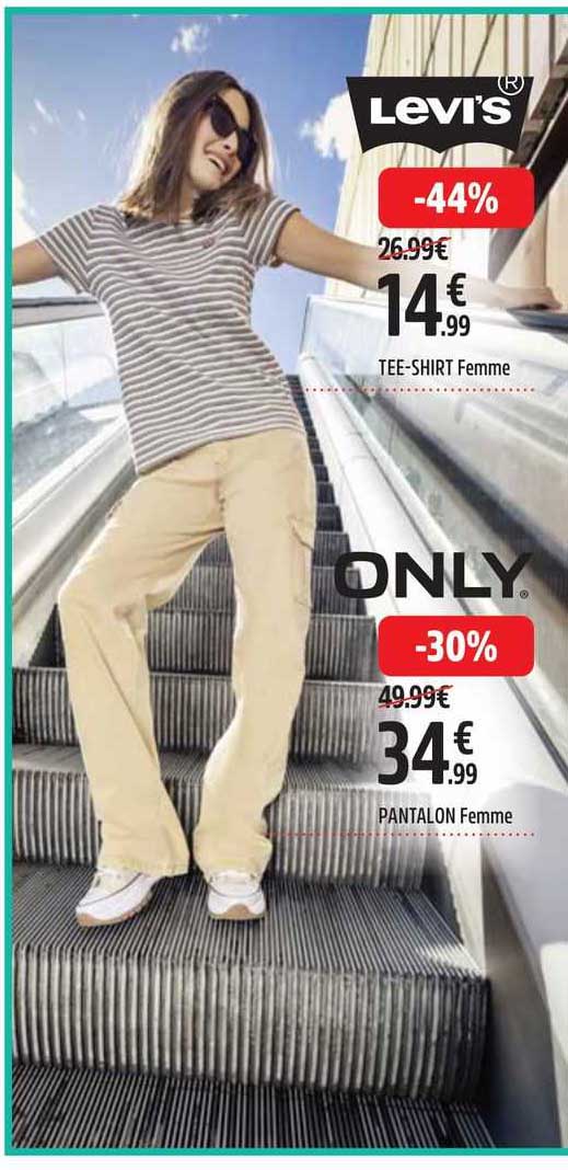 tee-shirt femme, pantalon femme only