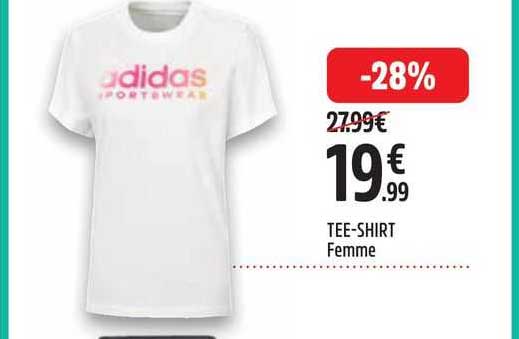 tee-shirt femme adidas