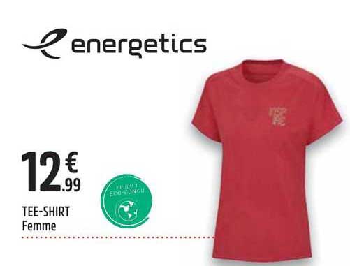tee-shirt femme energetics