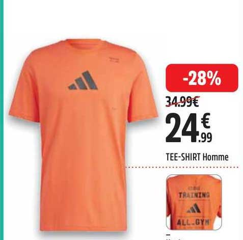 tee-shirt homme adidas